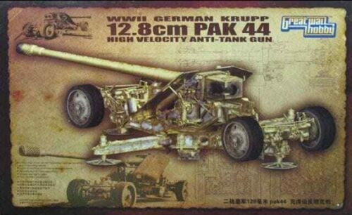 GWH03526 German Krupp 12.8cm Pak44 Anti-Tank Gun WWII 1/35 löveg makett