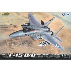   Great Wall Hobby L4815 F-15B/D Israeli Air Force & U.S.Air Force 2 in 1 1/48 repülőgép makett