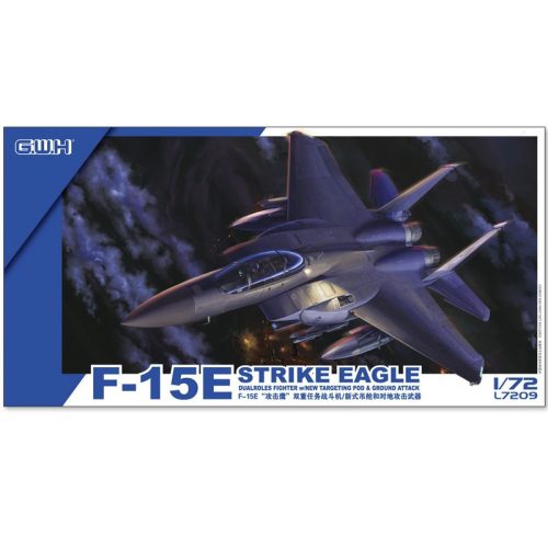 Great Wall Hobby L7209 F-15E Strike Eagle Dual Roles Fighter with New Targeting Pod & Ground At