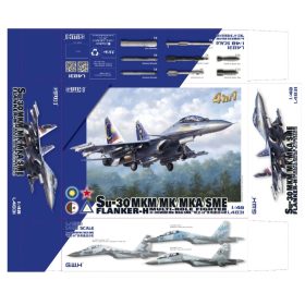   Great Wall Hobby L4831 Sukhoi Su-30 MKM/MK/MKA/SME "Flanker-H" 4 in 1 1/48 repülőgép makett