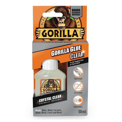 Gorilla 1244001 Gorilla Glue Clear kristálytiszta ragasztó 50ml