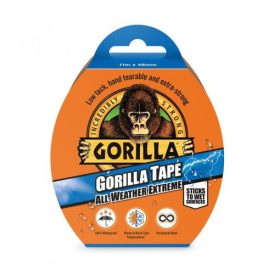   Gorilla 3044020 Gorilla TAPE All Weather fekete extra erős ragasztószalag 11m x 48mm