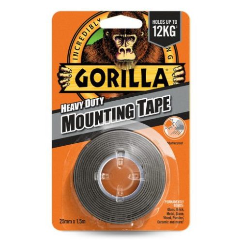 Gorilla 3044200 Gorilla Heavy Duty Mounting Black Tape kétoldalas ragasztószalag Fekete