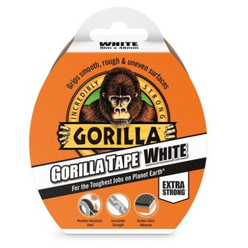 Gorilla 3044610 Gorilla TAPE White fehér ragasztószalag 10m x 48mm