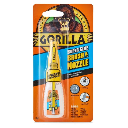 Gorilla 4044500 Gorilla Super Glue Brush & Nozzle pillanatragasztó 12g