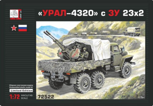 Gran 72522 Ural 4320 with ZU 23x2 (1/72) löveg makett