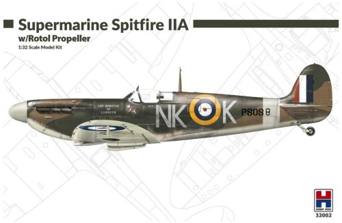 Hobby 2000 32002 Supermarine Spitfire IIa w/ Rotol Propeller 1/32 repülőgép makett