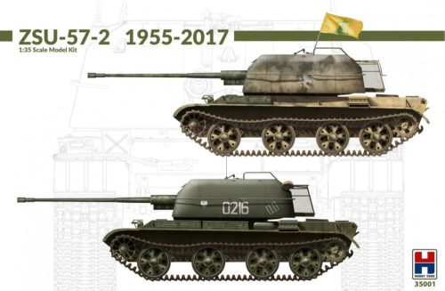 Hobby 2000 35001 ZSU-57-2 1955-2017 1/35 harckocsi makett