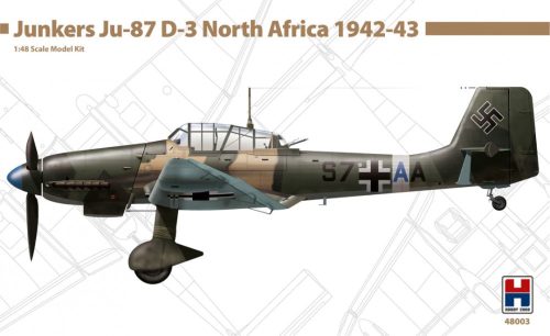 Hobby 2000 48003 Junkers Ju-87D-3 North Africa 1942-43 1/48 repülőgép makett