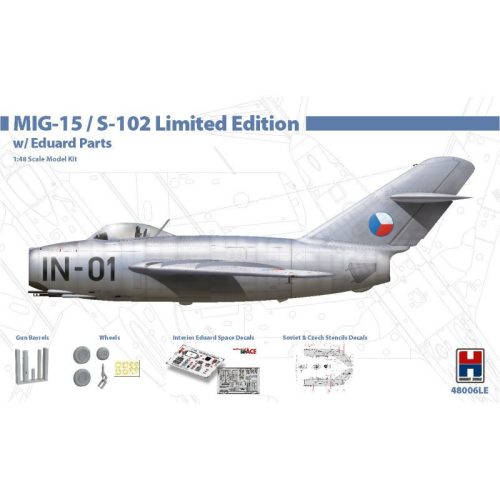 Hobby 2000 48006LE MiG-15 / S-102 Limited Edition 1/48 repülőgép makett