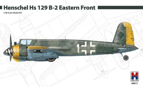 Hobby 2000 48011 Henschel Hs 129B-2 Eastern Front 1/48 repülőgép makett