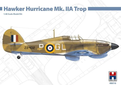 Hobby 2000 48016 Hawker Hurricane Mk.IIA Trop 1/48 repülőgép makett