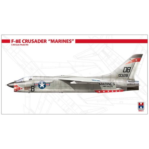 Hobby 2000 48021 F-8E Crusader Marines 1/48 repülőgép makett