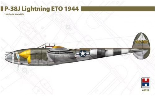 Hobby 2000 48027 Lockheed P-38J Lightning ETO 1944 1/48 repülőgép makett