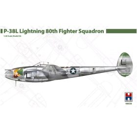   Hobby 2000 48028 Lockheed P-38L Ligthning 80th Fighter Squadron 1/48 repülőgép makett