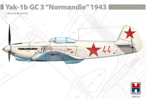 Hobby 2000 48034 Yak-1b GC 3 "Normandie" 1943 1/48 repülőgép makett