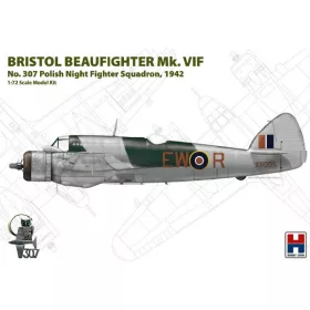   Hobby 2000 72003 Bristol Beaufighter Mk.VIF No.307 Polish Night Fighter Squadron, 1942 1/72 repülőgép makett