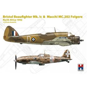   Hobby 2000 72005 Bristol Beaufighter Mk. Ic & Macchi MC.202 Folgore North Africa 1942 1/72 repülőgép makett