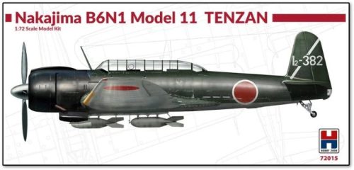Hobby 2000 72015 Nakajima B6N1 Model 11 Tenzan 1/72 repülőgép makett
