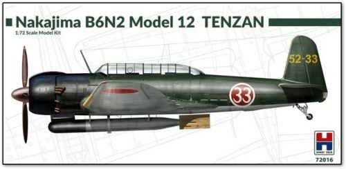 Hobby 2000 72016 Nakajima B6N2 Model 12 Tenzan 1/72 repülőgép makett