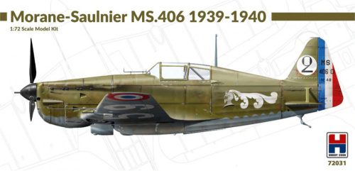 Hobby 2000 72031 Morane-Saulnier MS.406 1939-1940 1/72 repülőgép makett