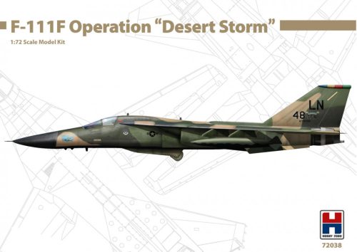 Hobby 2000 72038 General-Dynamics F-111F Operation Desert Storm 1/72 repülőgép makett