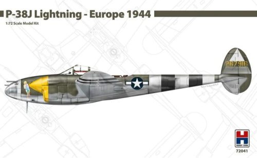 Hobby 2000 72041 P-38J Lightning Europe 1944 1/72 repülőgép makett
