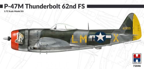Hobby 2000 72046 P-47M Thunderbolt 62nd FS 1/72 repülőgép makett