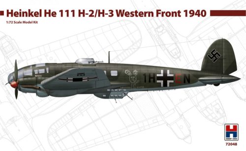Hobby 2000 72048 Heinkel He 111 H-2/H-3 Western Front 1940 1/72 repülőgép makett