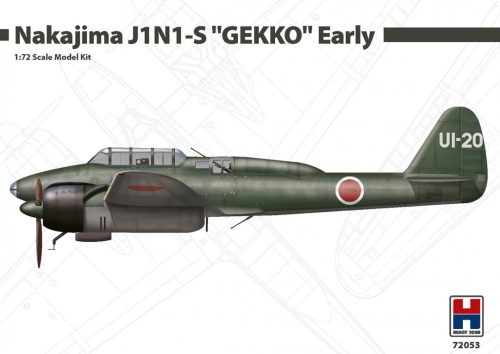Hobby 2000 72053 Nakajima J1N1-S Gekko Early 1/72 repülőgép makett
