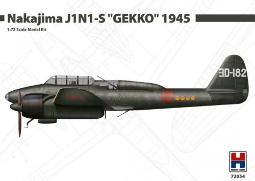 Hobby 2000 72054 Nakajima J1N1-S Gekko 1945 1/72 repülőgép makett