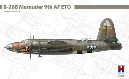 Hobby 2000 72058 B-26 B Marauder 9th AF ETO 1/72 repülőgép makett