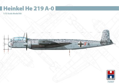 Hobby 2000 72067 Heinkel He 219 A-0 1/72 repülőgép makett
