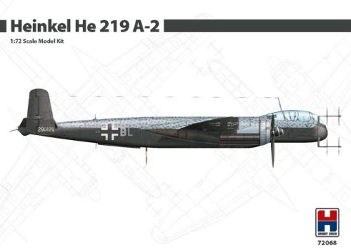 Hobby 2000 72068 Heinkel He 219 A-2 1/72 repülőgép makett
