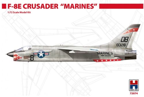 Hobby 2000 72074 Vought F-8E Crusader "Marines" 1/72 repülőgép makett