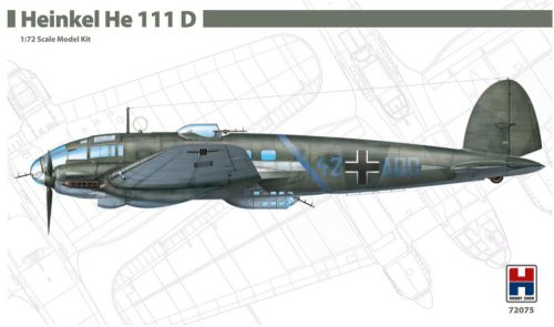 Hobby 2000 72075 Heinkel He 111 D 1/72 repülőgép makett