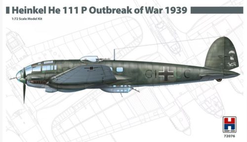 Hobby 2000 72076 Heinkel He 111 P Outbreak of War 1939 1/72 repülőgép makett
