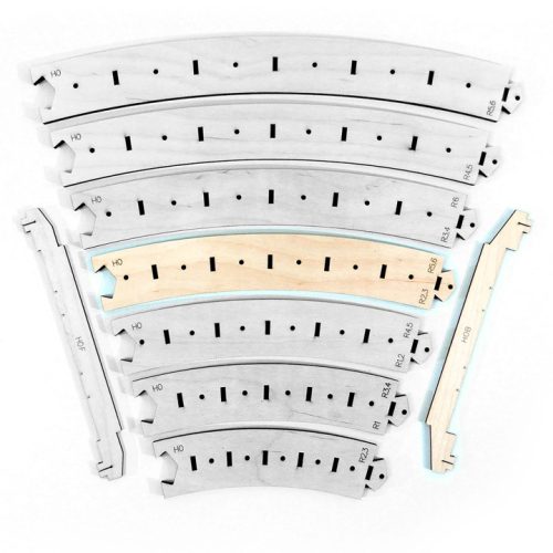 I-Track Templates R2/R3:R5/R6 curved lines with bedding H0 (HCT95620K-B)