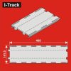 I-Track H0 Straight double-track segment 141,5x460mm 4pcs. (HCT9655D)