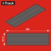 I-Track terepasztal sínágyazat, zajcsillapító Track bedding segments  460x131,5x5mm 12 darab (HCT9655DB)