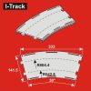 I-Track H0  Double-track curved segment R 542,8/604,4mm (HCT9665D)