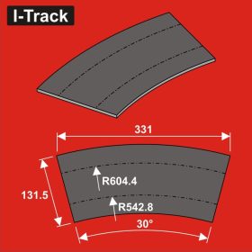   I-Track terepasztal sínágyazat, zajcsillapító Track bedding Ra542,8/604,4x5mm,2T.12 darab (HCT9665DB)