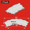 I-Track H0  Double-track curved segment R 481,2/542,8mm (HCT9674D)