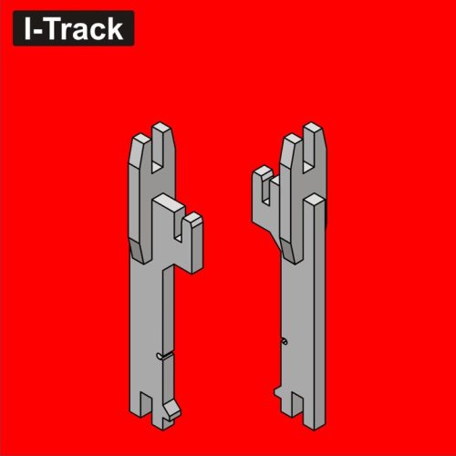 I-Track Extension Struts height 110mm+ coupling 24 sets (HCT9691B)