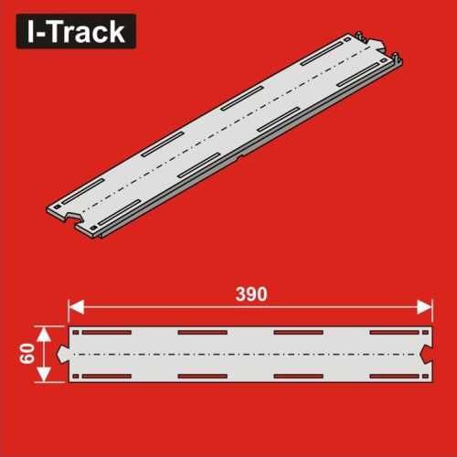 I-Track Exit Single-track segment, 60x390mm,1pcs (HCT9705)