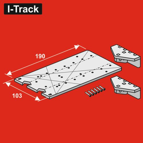 I-Track TT connection segment 2 rails (HCT9705DA)