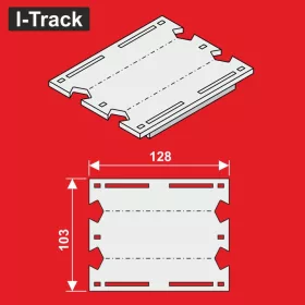   I-Track Reducer for I-Track segments H0 double track (HCT9705DXU)