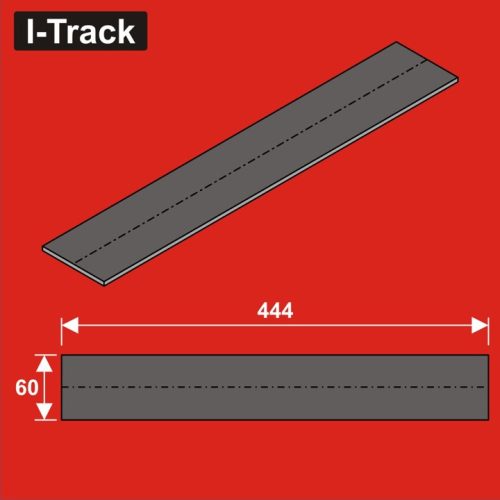 I-Track terepasztal sínágyazat, zajcsillapító Track bedding segments 444x50x5mm 12 darab (HCT9712B)