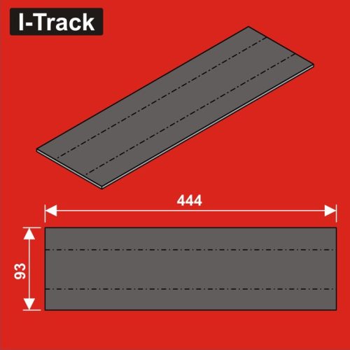 I-Track terepasztal sínágyazat, zajcsillapító Track bedding segments  444x93x5mm 12 darab (HCT9712DB)