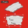 I-Track Curved Double-track,R  R310/353m,W.103mm,30°, 3pcs (HCT9734D)